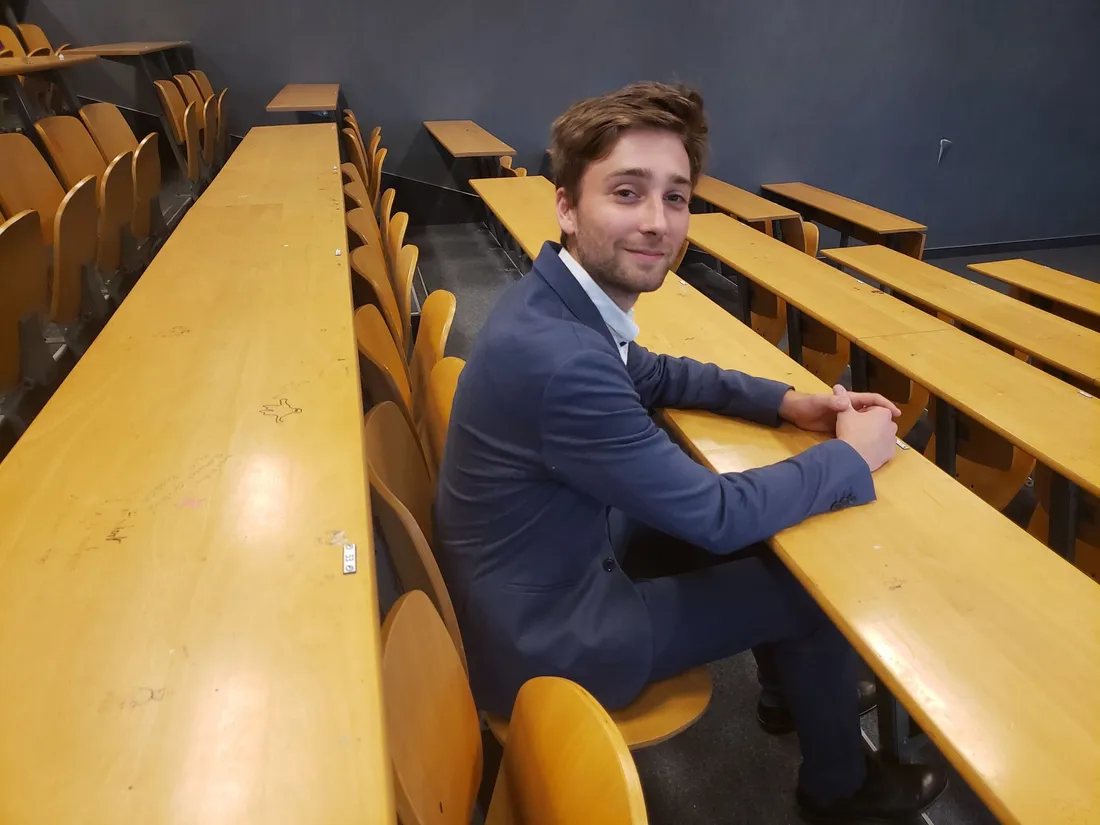 Théo Lesénéchal est vice-président étudiant de l'université de Caen 