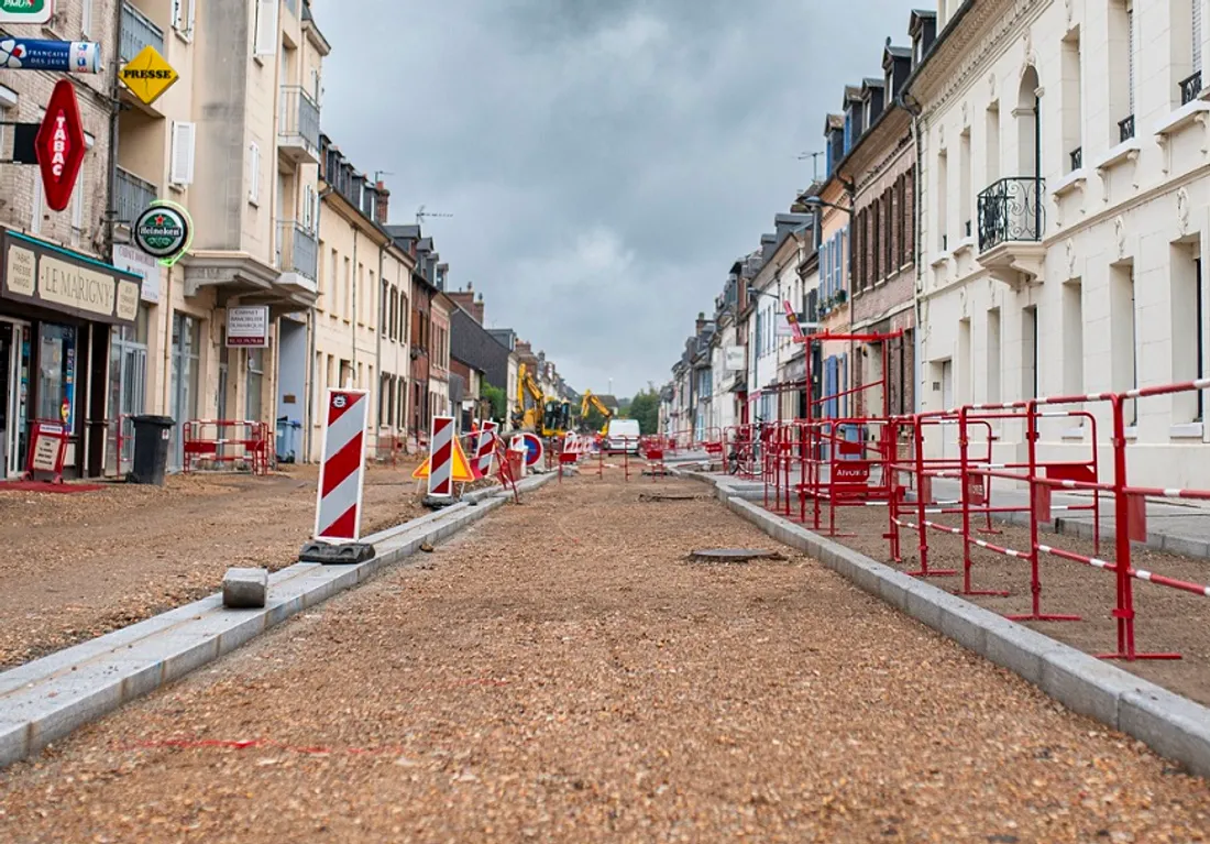 A Evreux, la rue du Maréchal-Joffre en travaux