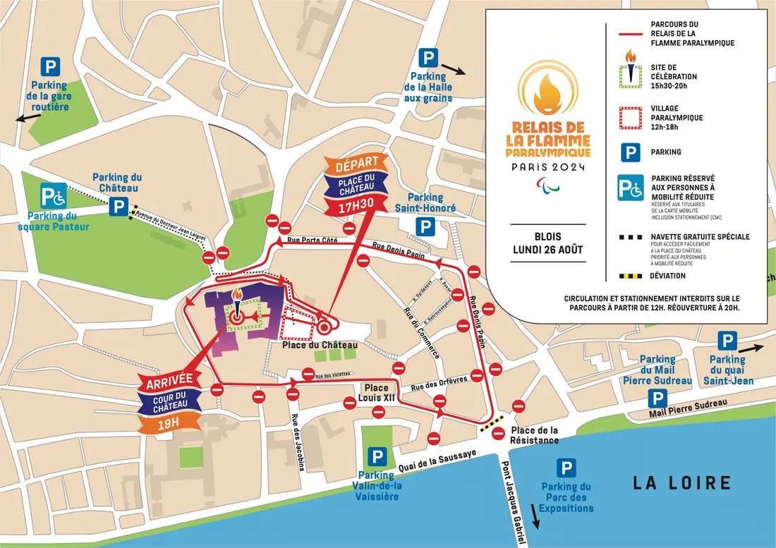 Carte flamme paralympique