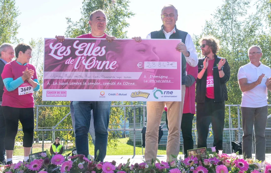 En 2022, c’est un chèque de 28 847 € qui a été remis à la Ligue contre le cancer.