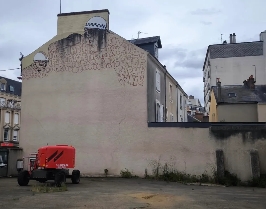 Le Mans : une nouvelle fresque en cours de réalisation