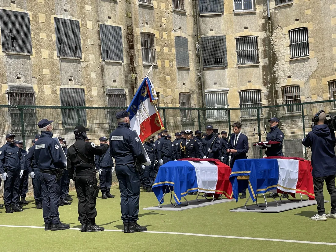 Hommage national Gabriel Attal