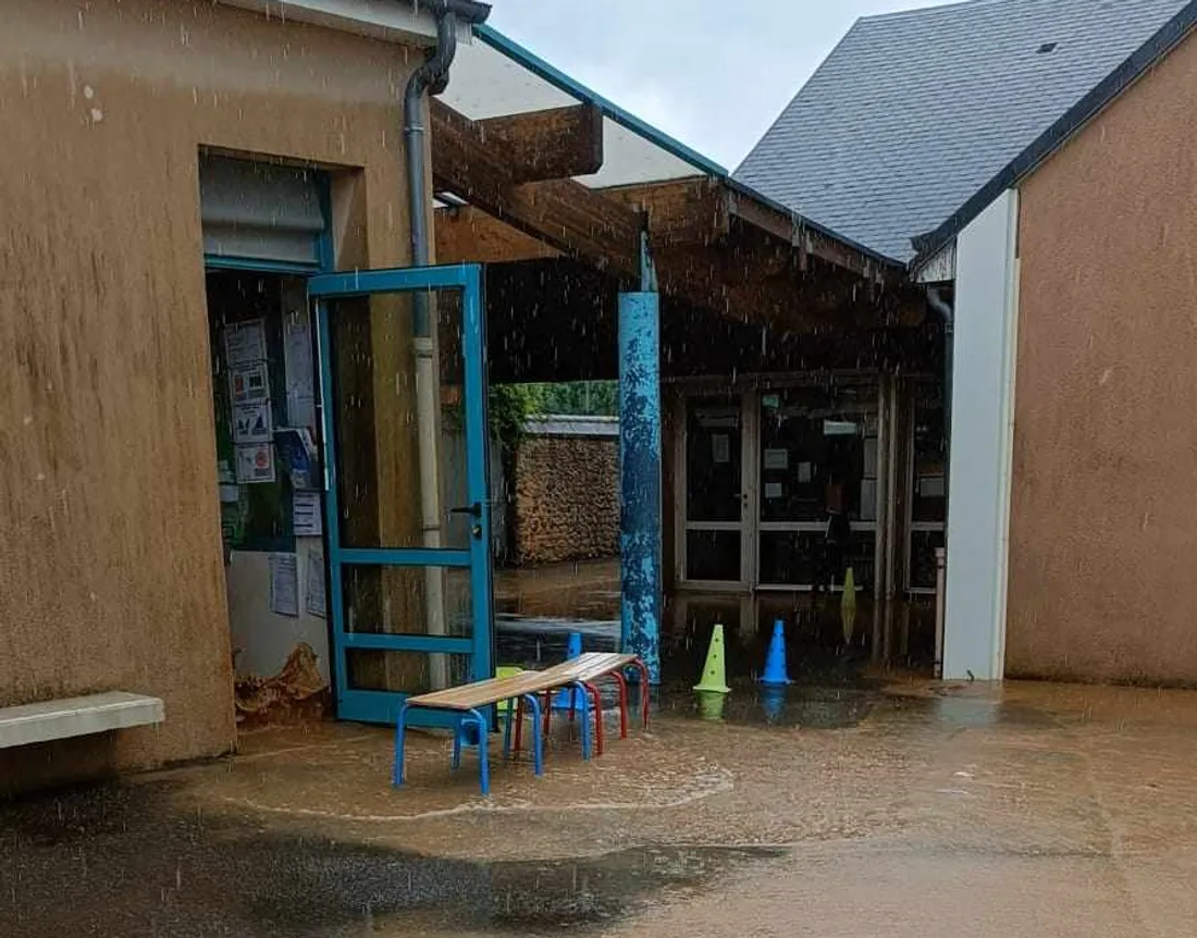 Inondation école de Thimert-Gâtelles