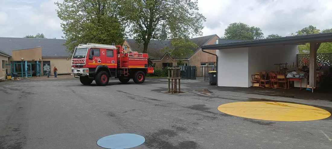 Inondation école de Thimert-Gâtelles