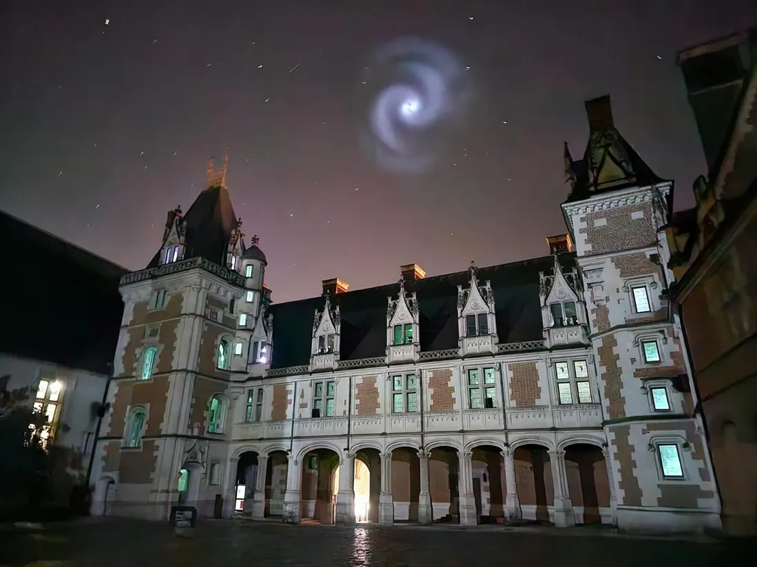 spirale bleue SpaceX