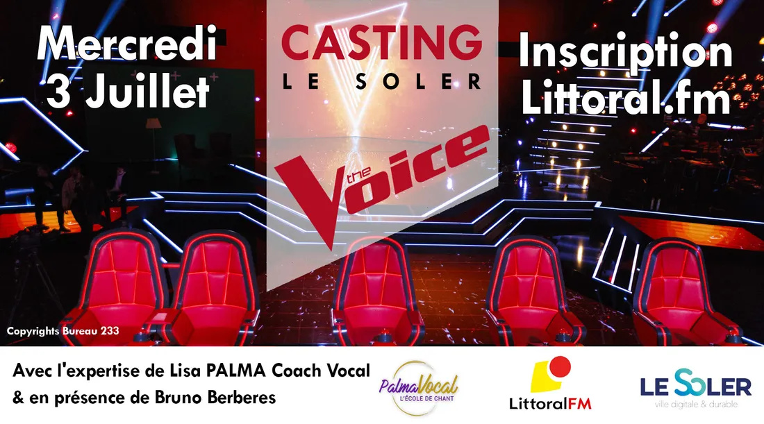 Casting The Voice Littoral Fm et Palma Vocal 2024 au Soler