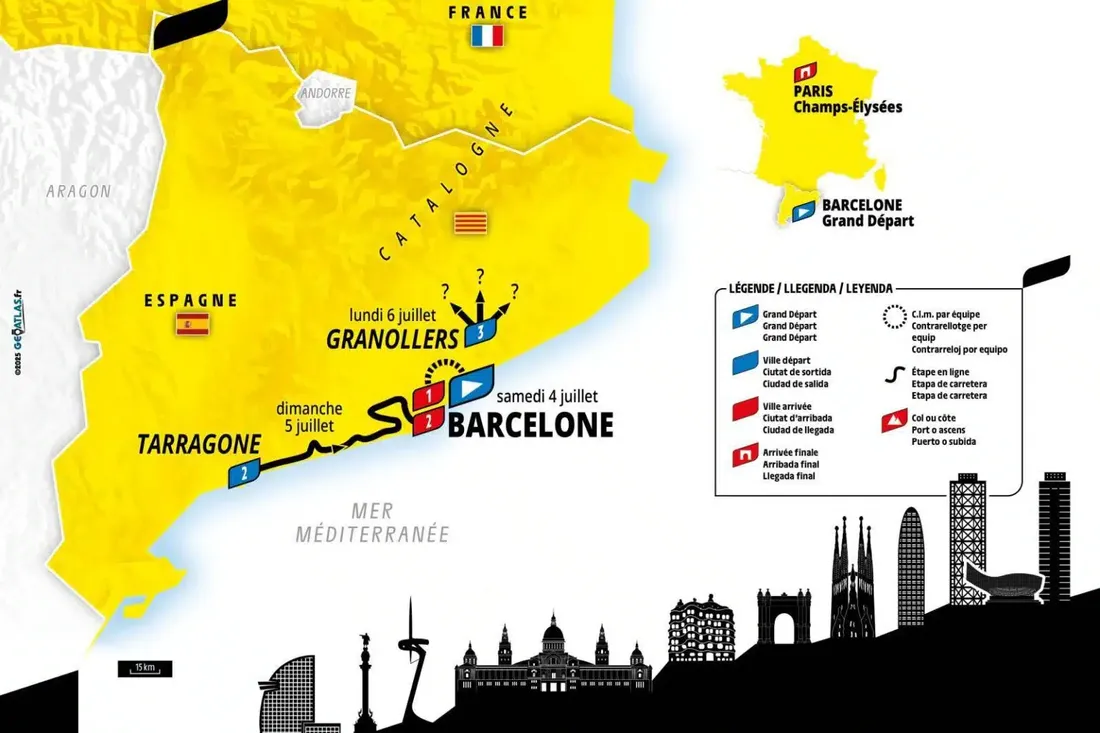 étapes tour de france 2026