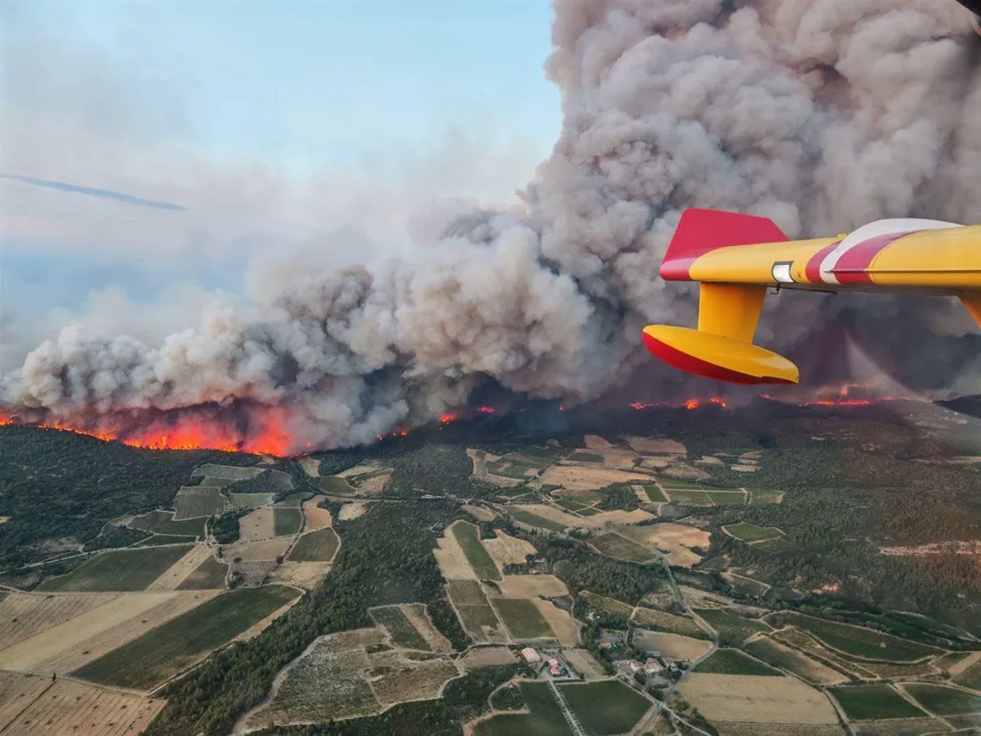 Incendie dans l'aude.