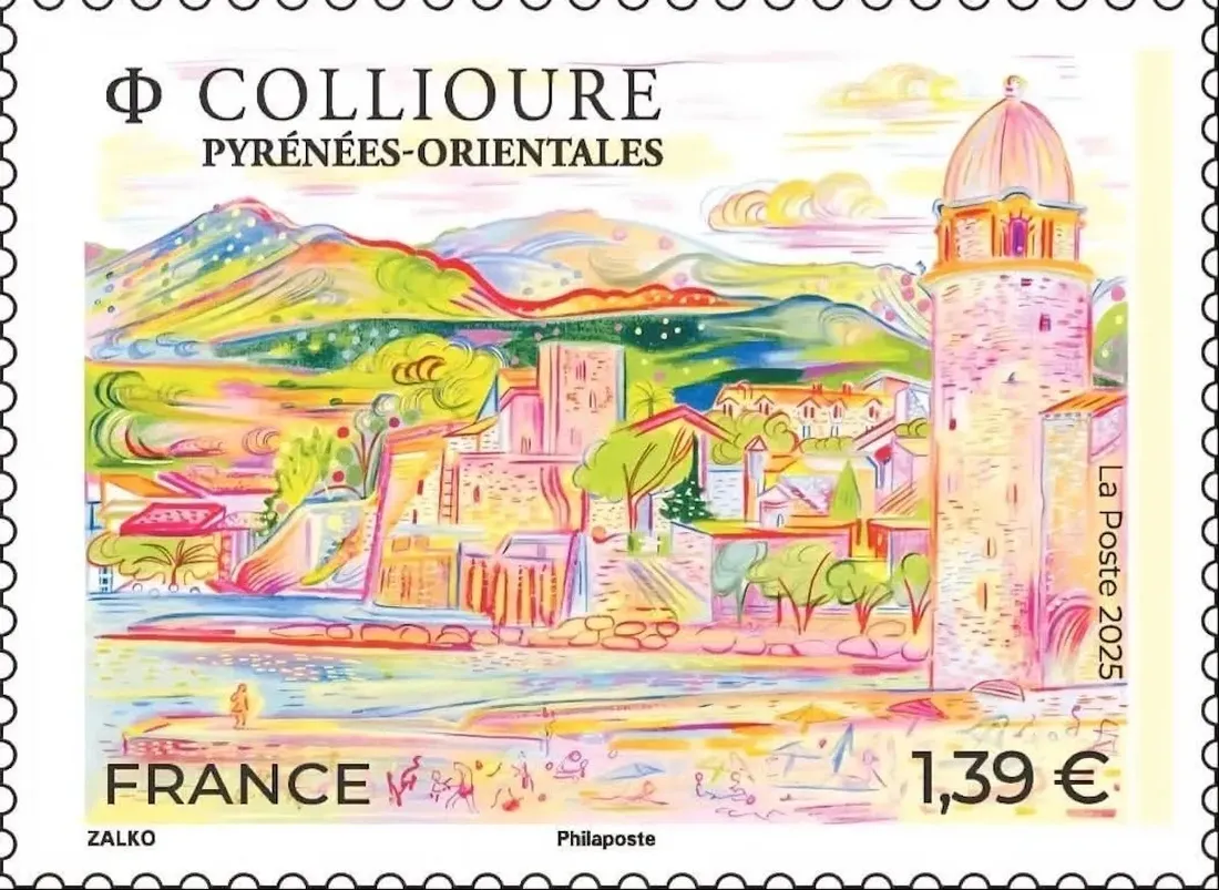 Nouveau timbre de Collioure