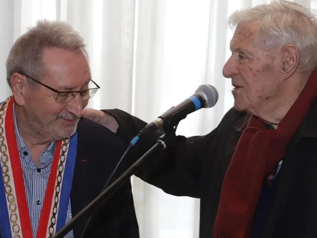 Bernard Baudoux et René Monier en février 2024