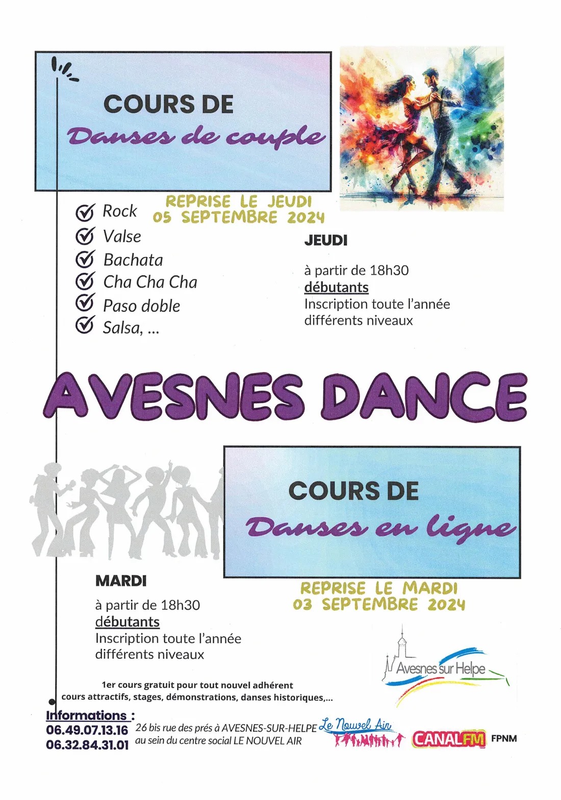 Cours de danses