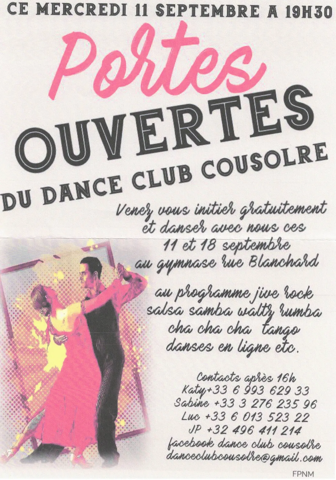 Cours de danse