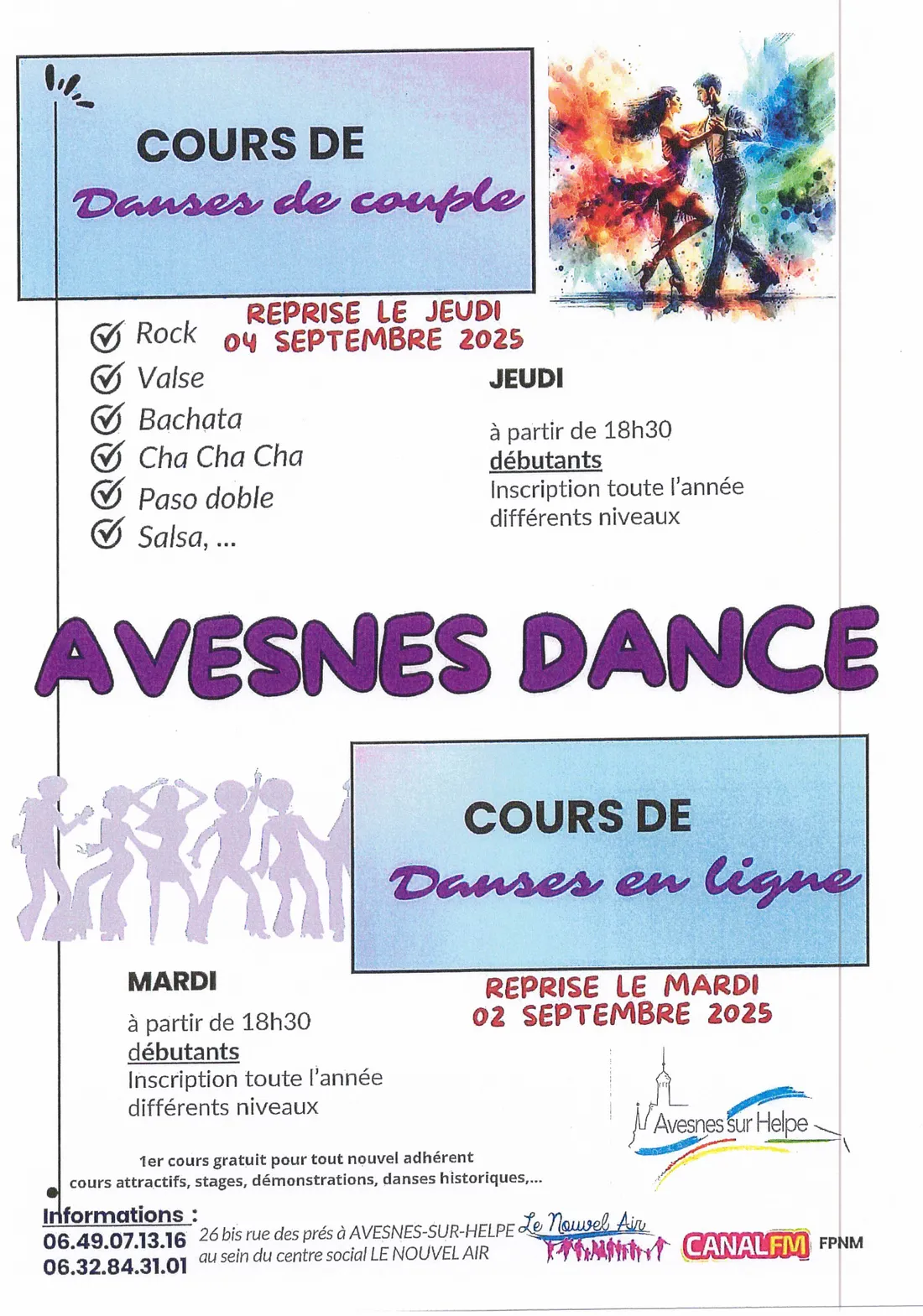 Cours de danses