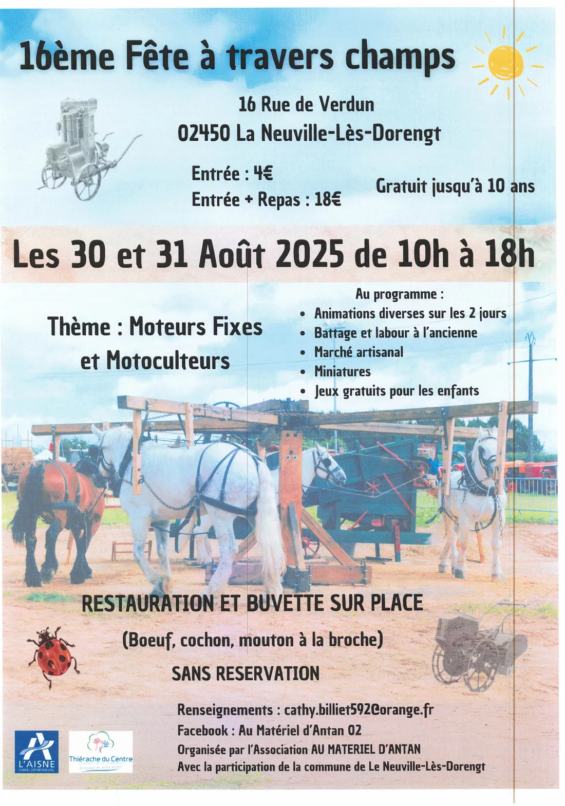 Fête à travers champs
