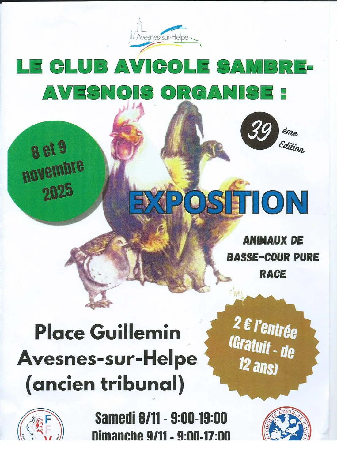 Exposition d'animaux de basse-cour