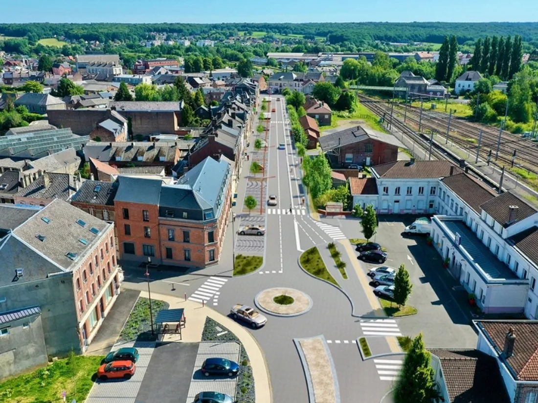 Visuel de l’avenue Mitterrand après les travaux