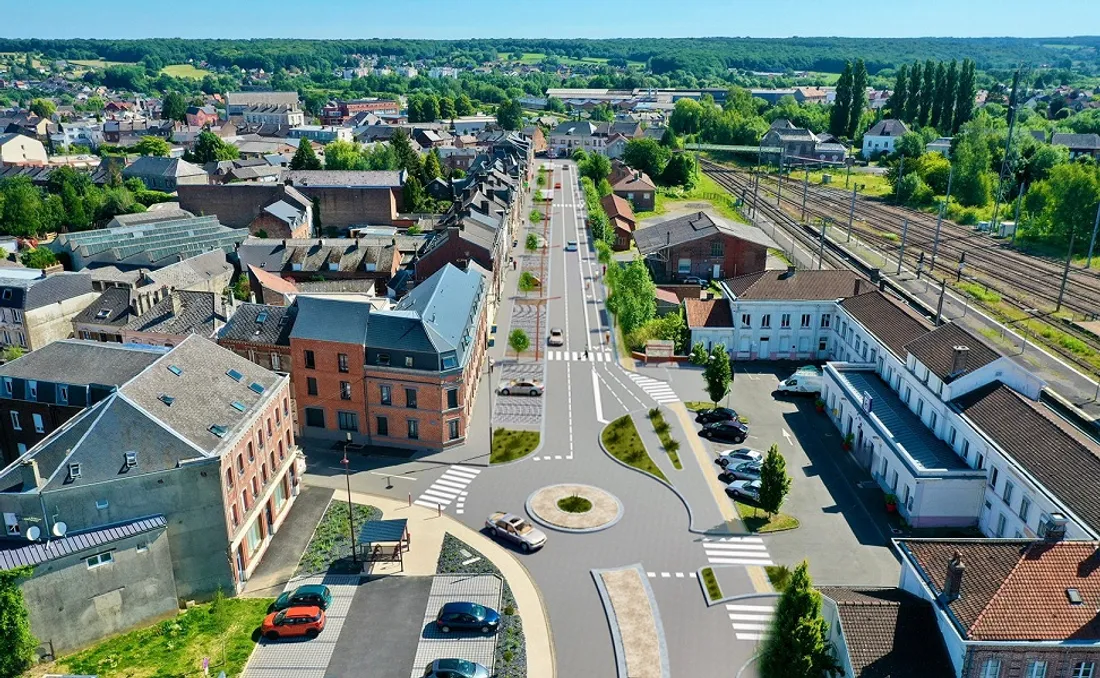 Visuel de l’avenue Mitterrand après les travaux