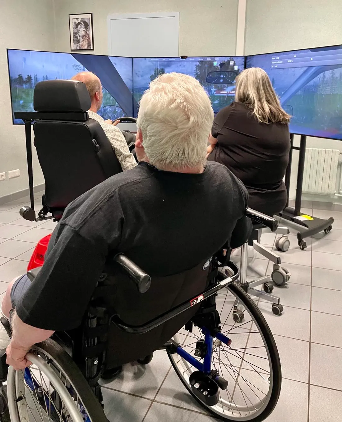 Un simulateur de conduite accessible aux patients en fauteuil roulant