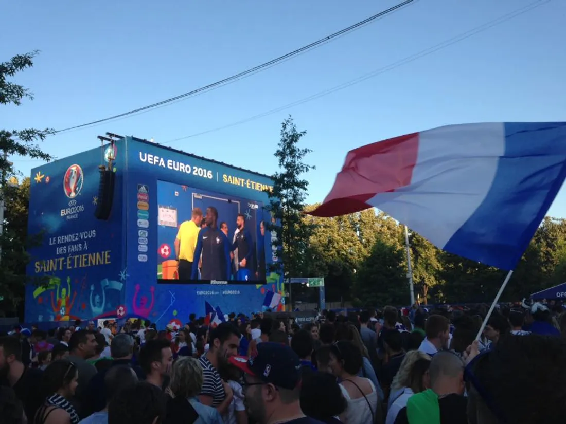 La fanzone de Saint-Etienne lrs de l'Euro 2016  / ACTIV RADIO