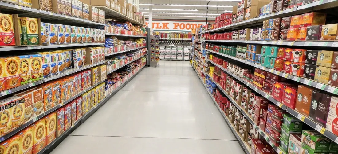 Un rayon de supermarché