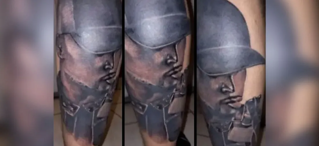 Un fan se fait tatouer le visage de Rohff sur sa jambe, le rappeur