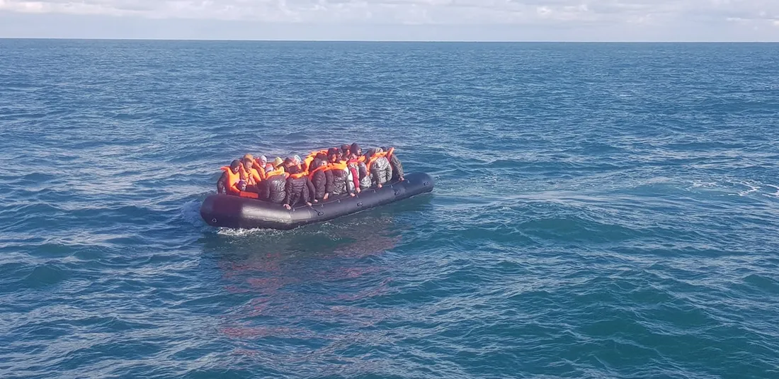 Une traversée de migrants au large de la Côte d'Opale