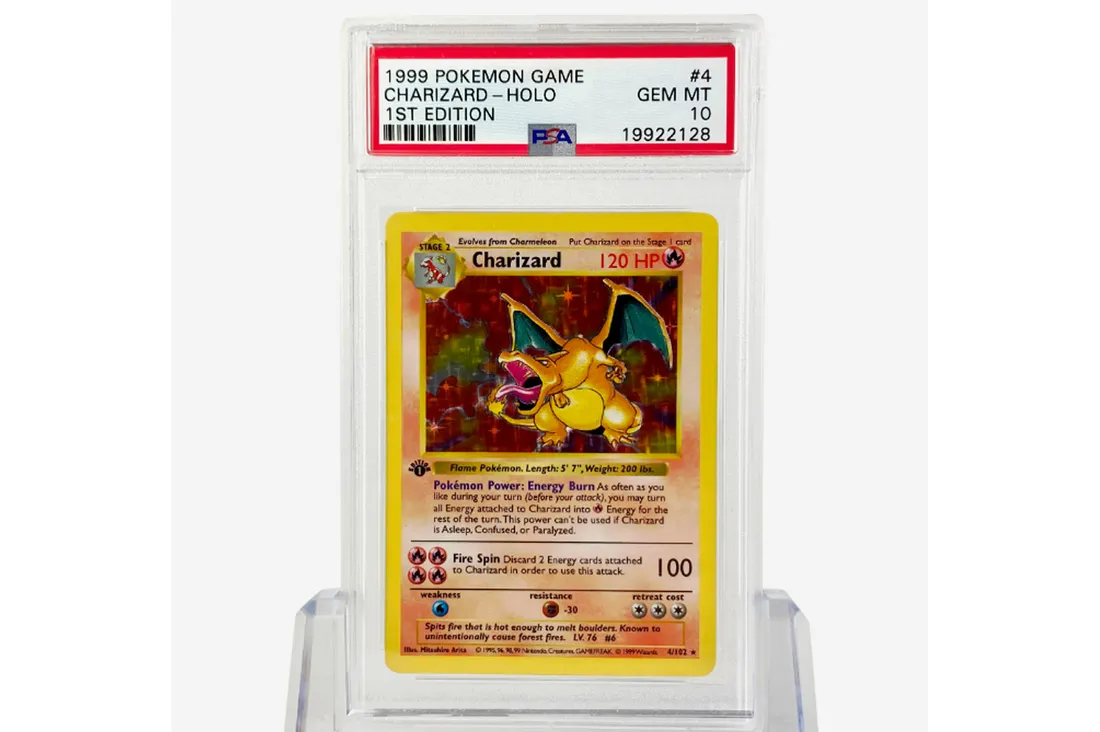Pokémon : une carte dracaufeu vendue 418.000 euros, un nouveau record !