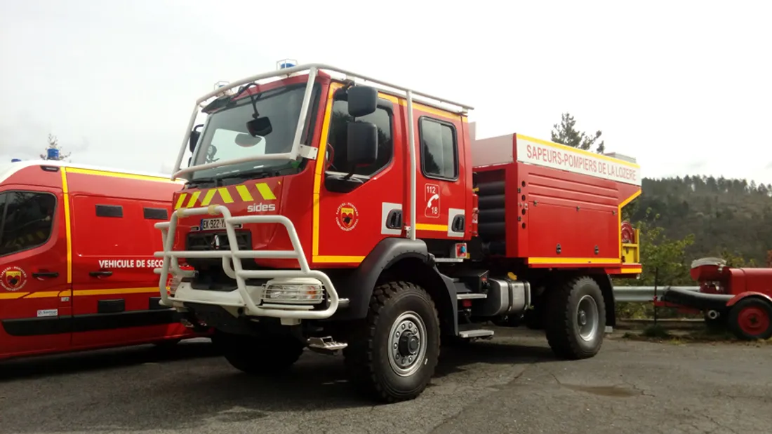 Camion de pompiers Lozère 