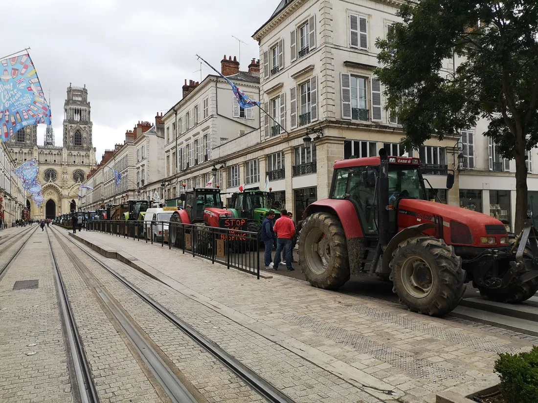 Les agriculteurs avaient déjà manifesté en centre-ville d'Orléans ces dernières années.