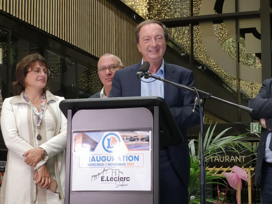 Michel Edouard Leclerc Inaugure Le Nouveau E Leclerc De Sedan