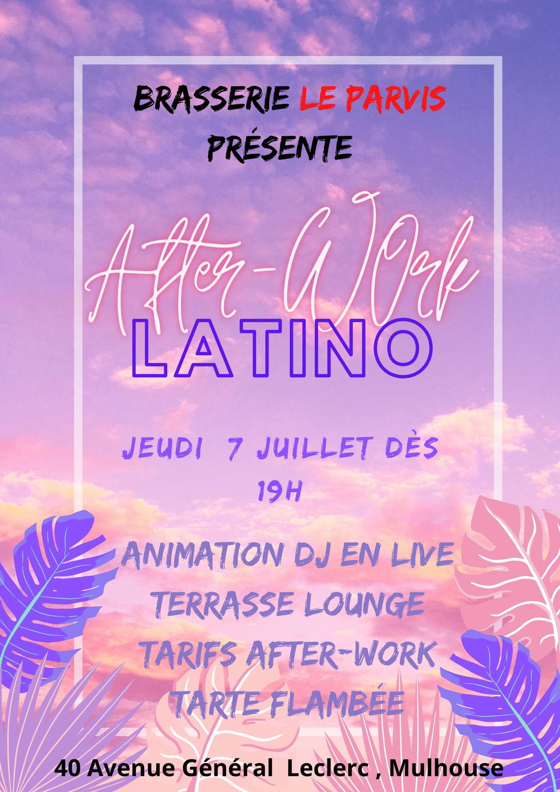 After-Work latino au Parvis