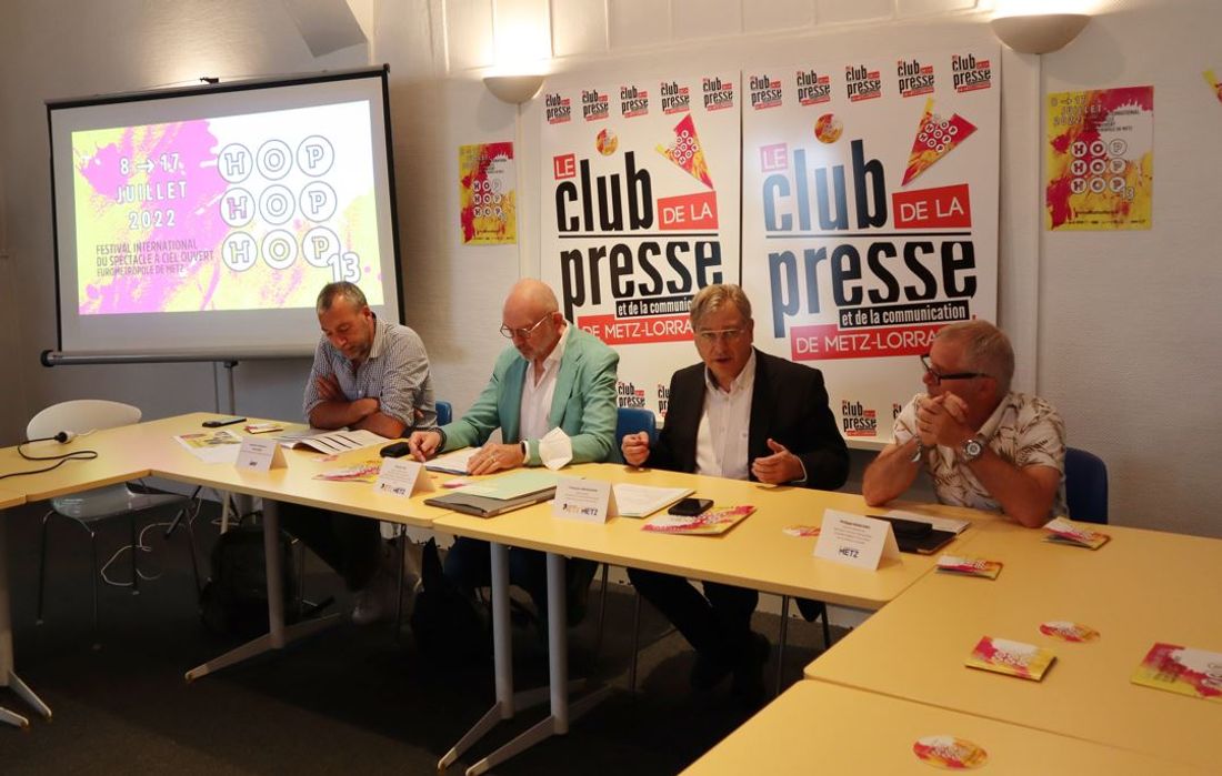 La conférence de presse de présentation du festival au club de la presse de Metz / Joscelyn Lapart 