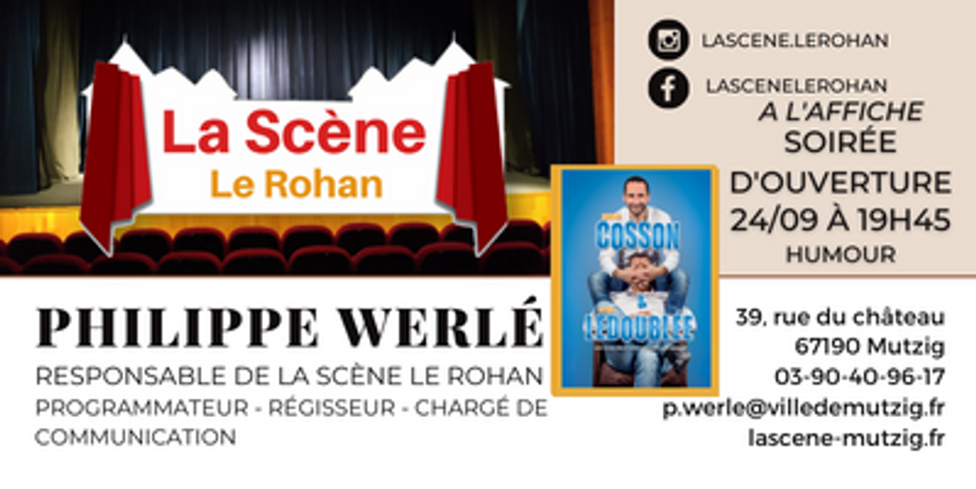 La Scène Le Rohan, le théâtre de Mutzig, va démarrer sa 4ème saison