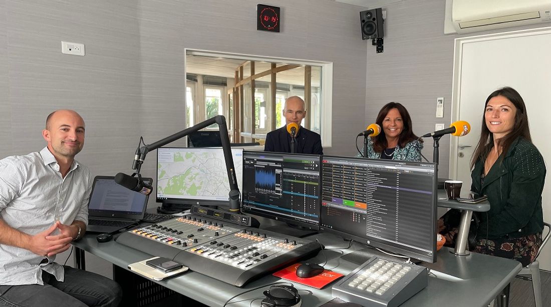 Bertrand Jouffrault, Christine Frequelin et Charline Laik étaient lundi dans le studio de K6FM