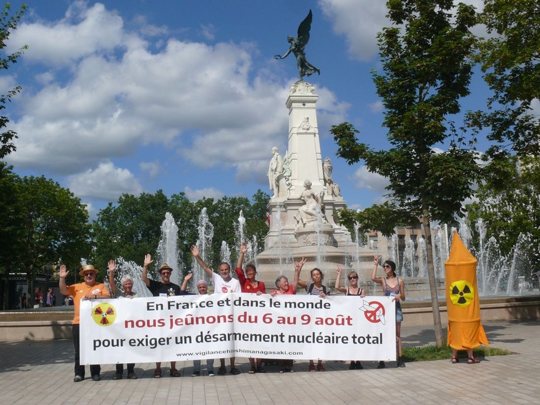 Dijon : ils jeûnent pour demander l’abolition des armes nucléaires