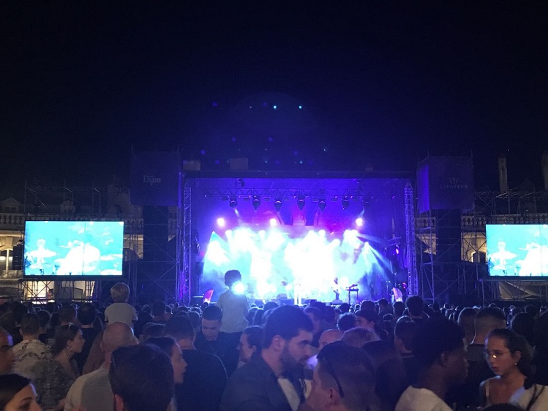 Lors du concert de rentrée de la ville de Dijon en 2019