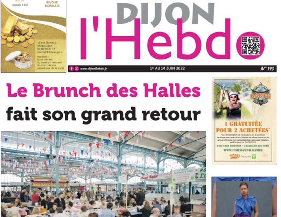 Le nouveau numéro de Dijon l’hebdo fait sa "Une" sur le retour du brunch des Halles 