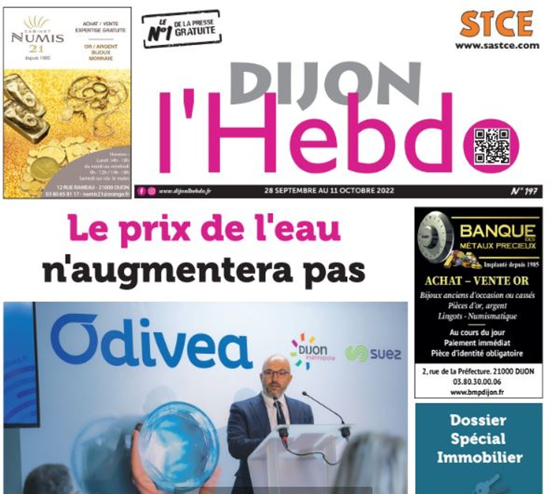 Le nouveau numéro du journal "Dijon l'hebdo" est paru ce mercredi 