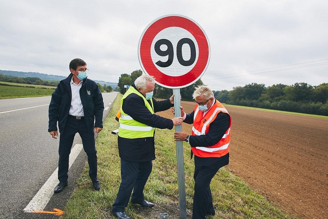 La vitesse est relevée à 90 km/h sur le contournement de Mirebeau-sur-Bèze 