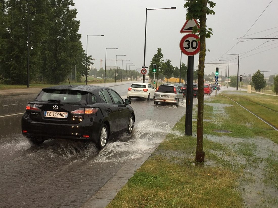 De fortes pluies se sont abattues cette semaine sur Dijon et la Côte d'Or