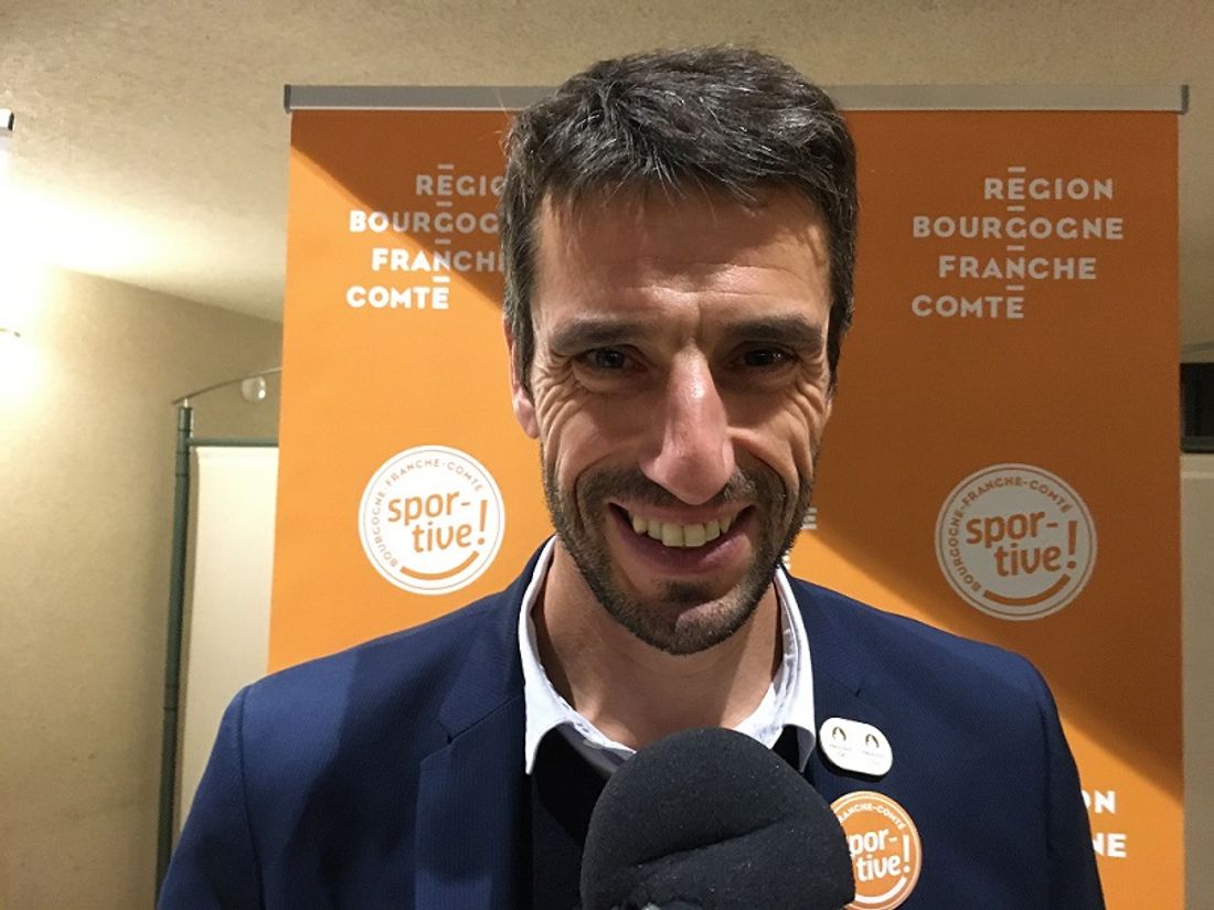 Tony Estanguet lors d'un passage à Dijon en 2019