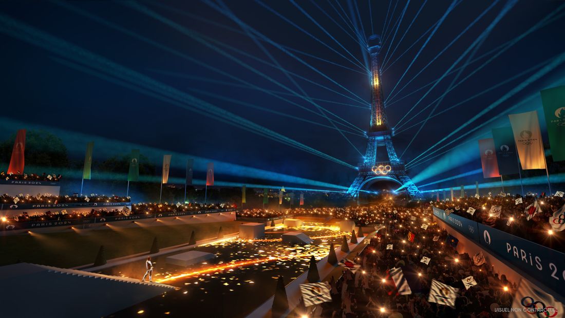 Opéra éphémère au Trocadero dans le cadre des JO 2024