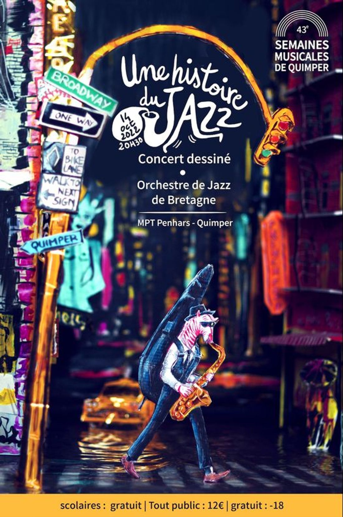 Ce sont les organisateurs des semaines musicales qui ont eu cette idée de concert dessiné.