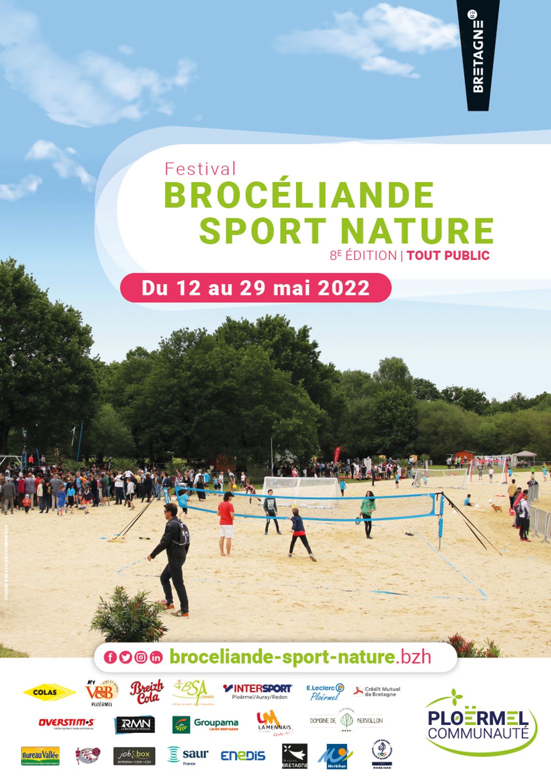 Brocéliande Sport Nature organisé par Ploërmel Communauté, en lien avec les associations locales. 