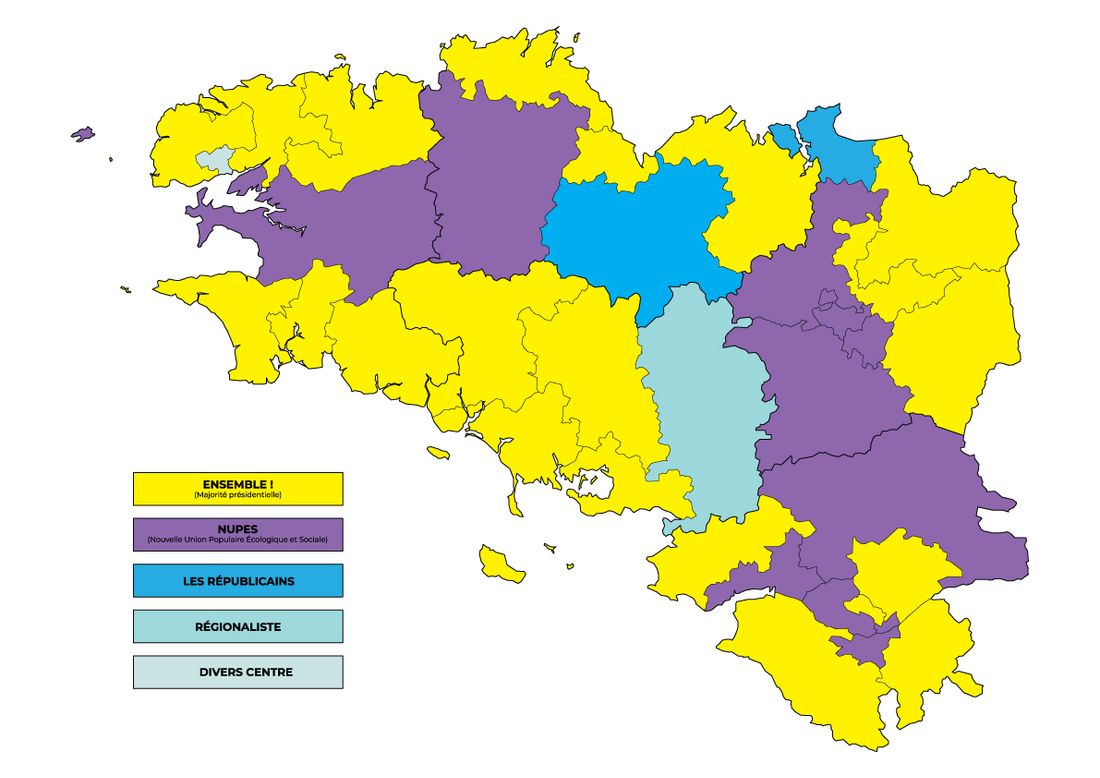 Carte législatives Bretagne