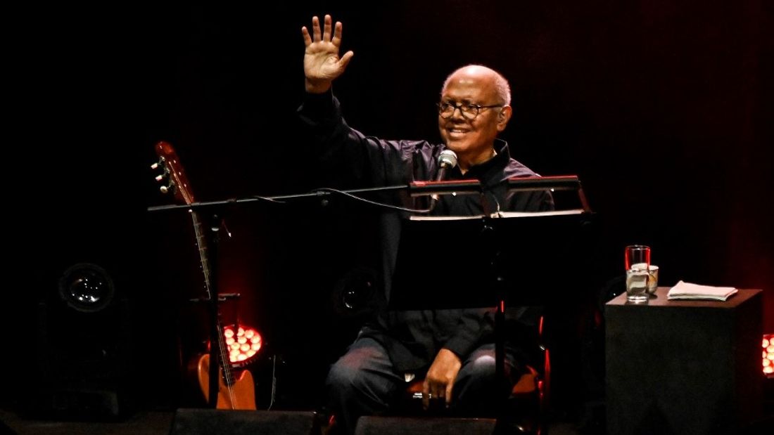 Pablo Milanès en concert à la Havane (Cuba) en juin 2022.