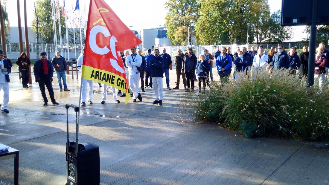 Environ 20% des effectifs mobilisés devant le site du Haillan ce jeudi