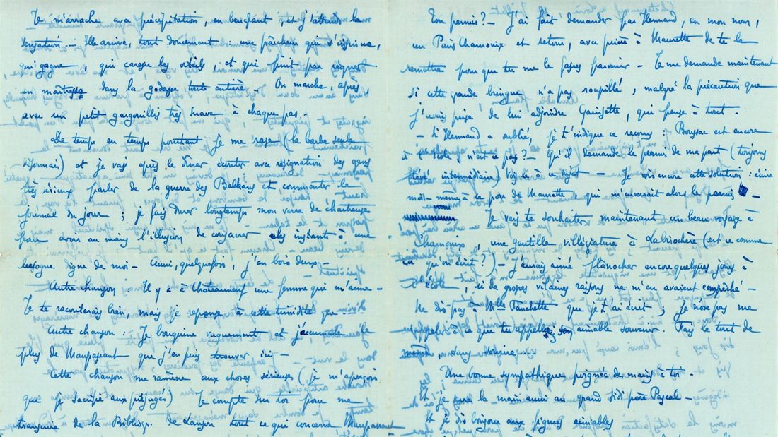Le lot de 7 lettres manuscrites envoyées par Maurice Genevoix est estimé en 200 et 400 euros.