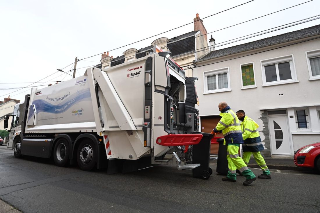Un camion-poubelle à hydrogène.