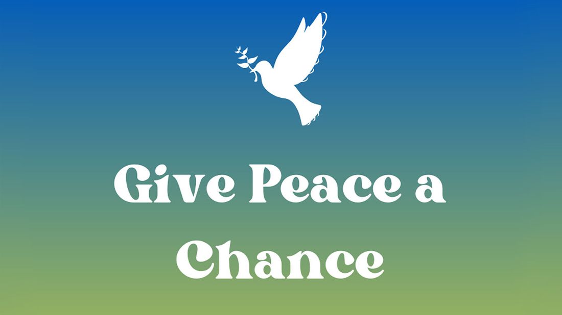 Le logo "Give Peace a Chance".
